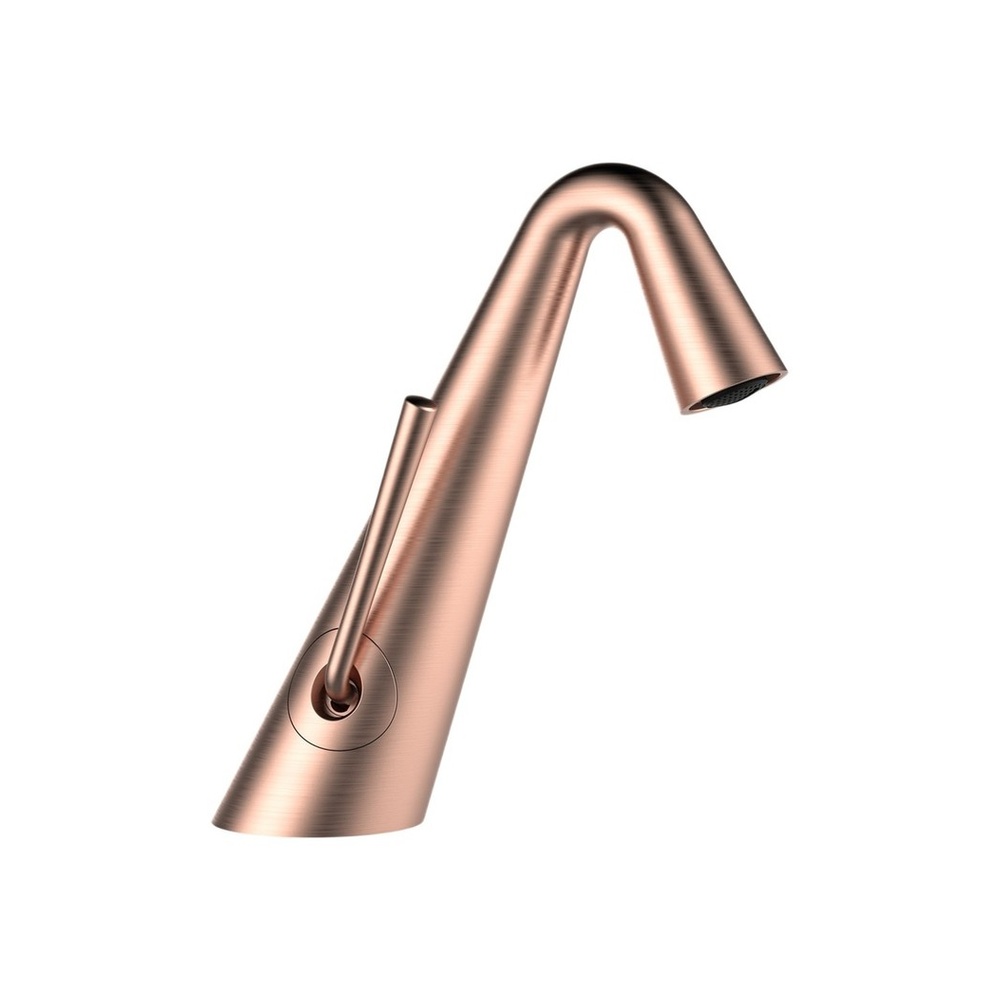Crystal Fırçalı Rose Gold Lavabo Bataryası