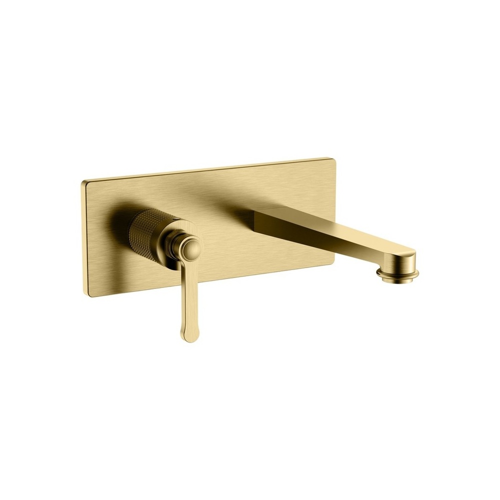Prime Fırçalı Altın Ankastre Lavabo Bataryası