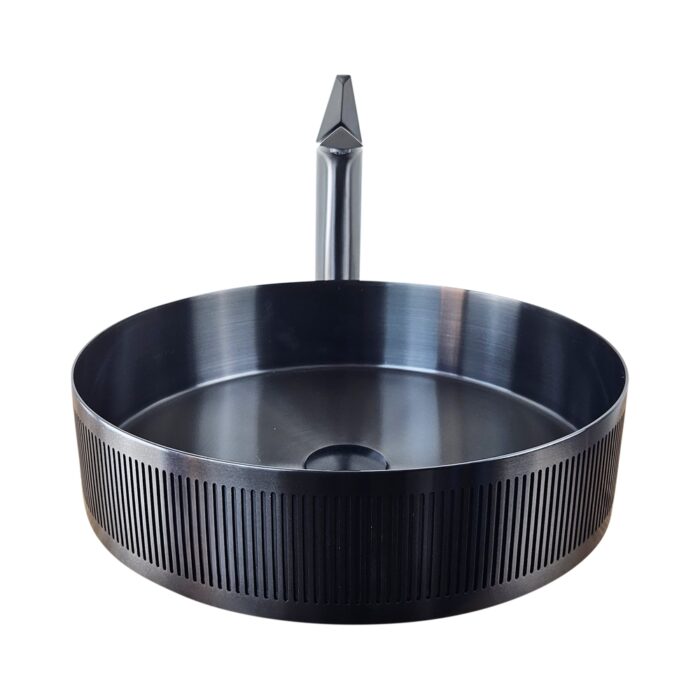 Paslanmaz Çelik Stripe Siyah Çanak Lavabo