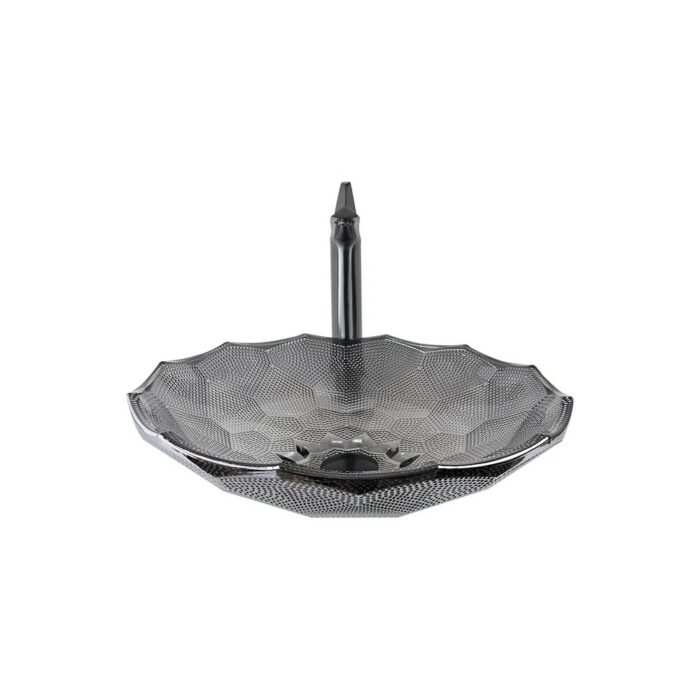 Core Siyah Dekoratif Oval Cam Lavabo